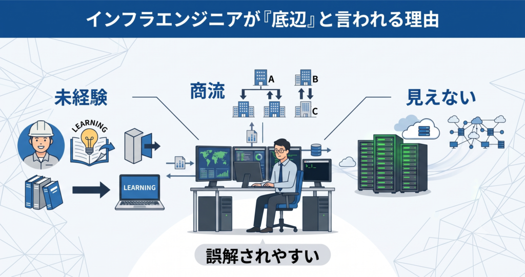 インフラエンジニアの仕事は外からは見えにくい
