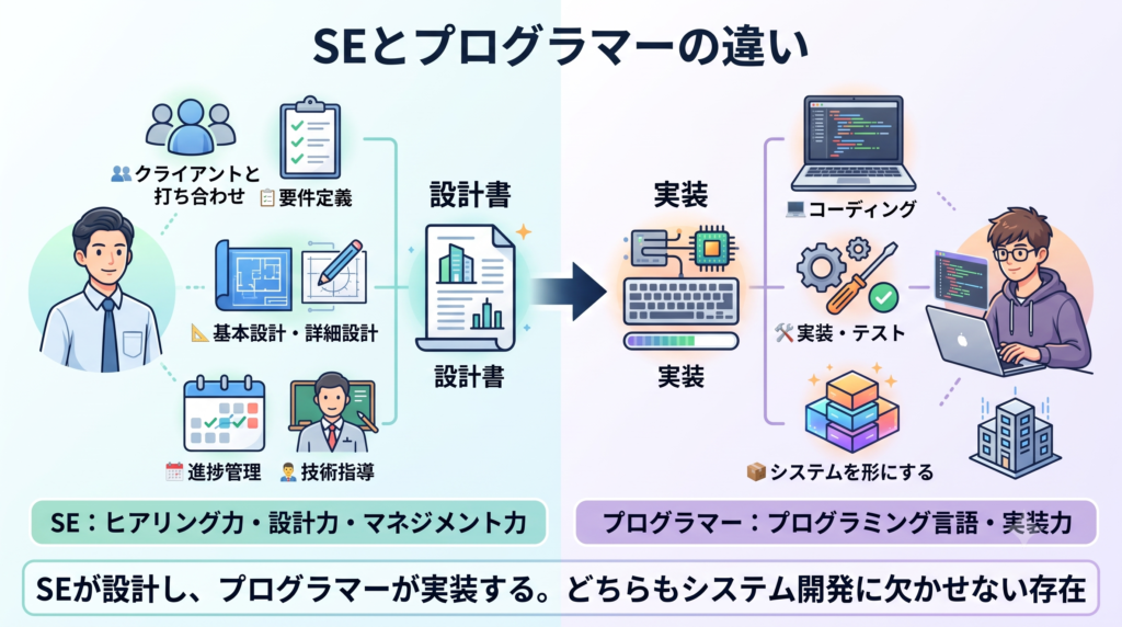 SEとプログラマーの違い