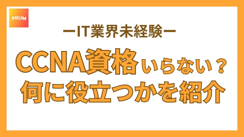 CCNAは意味ない？「転職での評価」と「次のキャリアにどうつながるか」を簡単紹介